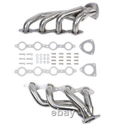 Pair Headers For 00-06 4.8L 5.3L V8 Chevy GMC Avalanche Silverado Sierra Tahoe