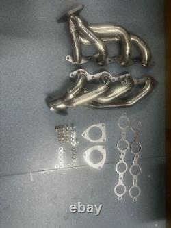 Pair Headers For 00-06 4.8L 5.3L V8 Chevy GMC Avalanche Silverado Sierra Tahoe