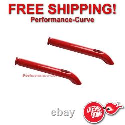 Pair of Cherry Bomb Header Mufflers 3 Bolt Flange 36 Overall 87553CB