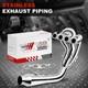 Performance Exhaust Manifold Chrome Header Tri-y Kit For 94-01 Acura Integra