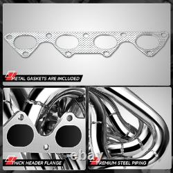 Performance Exhaust Manifold Chrome Header Tri-Y Kit For 94-01 Acura Integra