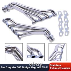 Polished Stainless Steel Exhaust Headers for Chrysler Dodge Charger 2005-2011