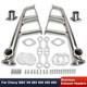 Polished Stainless Steel Lake Style Exhaust Headers For Sbc 265-400 V8 Hot Rod