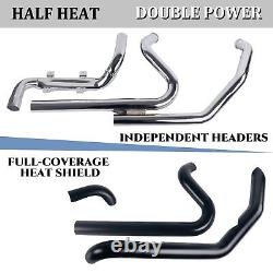 Powerful Performance True Dual Exhaust Headers for Harley Touring 1995-2008
