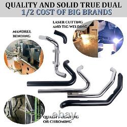 Powerful Performance True Dual Exhaust Headers for Harley Touring 1995-2008