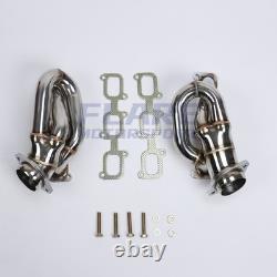 QK Manifold Header For Ford Mustang 3.7L V6 2011-2015 Shorty Stainless Steel