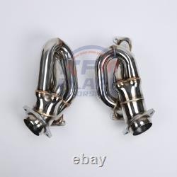 QK Manifold Header For Ford Mustang 3.7L V6 2011-2015 Shorty Stainless Steel