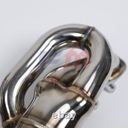 QK Manifold Header For Ford Mustang 3.7L V6 2011-2015 Shorty Stainless Steel