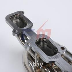 QK Manifold Header For Ford Mustang 3.7L V6 2011-2015 Shorty Stainless Steel