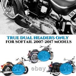 RingShark True Dual Performance Exhaust Headers for Harley Softail 00-17 Models