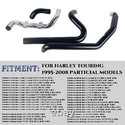 SHARKROAD Performance True Dual Exhaust Headers for Harley Touring 1995-2008