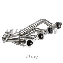 SS Exhaust Manifold Header For 00-01 GMC Yukon 4.8L 5.3L 99-01 GMC Sierra 1500