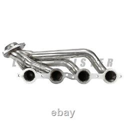 SS Exhaust Manifold Header For 00-01 GMC Yukon 4.8L 5.3L 99-01 GMC Sierra 1500