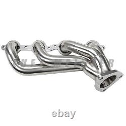 SS Exhaust Manifold Header For 00-01 GMC Yukon 4.8L 5.3L 99-01 GMC Sierra 1500