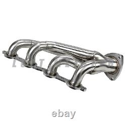 SS Exhaust Manifold Header For 00-01 GMC Yukon 4.8L 5.3L 99-01 GMC Sierra 1500