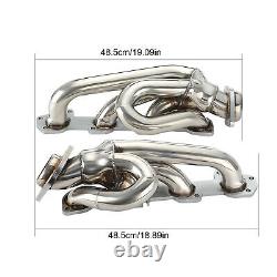 Set For Dodge Ram 1500 2009-2018 5.7L HEMI Shorty Stainless Performance Headers