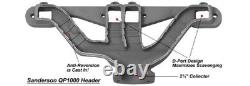 Small Block Chevy Series Quiet Performer Steel Exhaust Headers Sanderson QP1000P