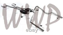 Stainless 2.5 Dual Crossmember Header Back Exhaust 65-68 Chevy Impala/Caprice V8