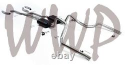 Stainless 2.5 Header Back Exhaust 65-68 Chevy Impala/Caprice V8 With Flowmaster