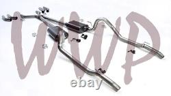 Stainless Dual Header Back Exhaust Muffler 67-74 Mopar/Dodge/Plymouth A Body V8