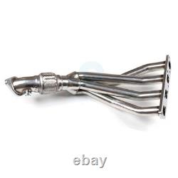 Stainless Race Manifold Header & Pipe Fits Mini Cooper 02-06 R53 1.6L Base & S