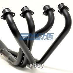 Suzuki GS700 GS750 Black 2.5 4-Into-2-to-1 Exhaust Header Head Pipes