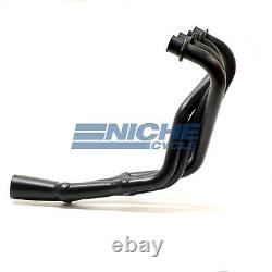 Suzuki GS700 GS750 Black 2.5 4-Into-2-to-1 Exhaust Header Head Pipes