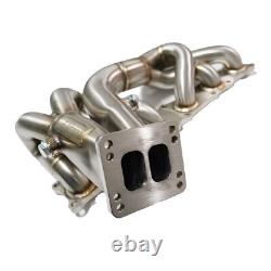 T3 T4 Single Turbo Conversion Exhaust Header Kit For N54 135i 335i 535i AWD Z4