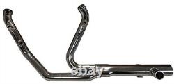 Tab Performance Chrome 2-into-2 Exhaust Head Pipes Harley Touring FLH/T 17-Up