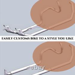 True Dual Headers for Harley Softail Exhaust 00-17, Enhanced Performance Chrome