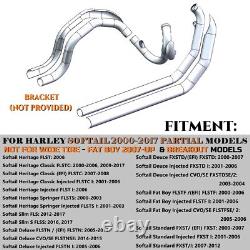 True Dual Headers for Harley Softail Exhaust 00-17, Enhanced Performance Updating
