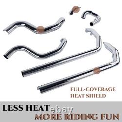 True Dual Headers for Harley Softail Exhaust 00-17, Enhanced Performance Updating