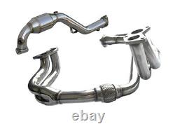 Tsudo For 97 98 99 00 01 02 03 04 05 Subaru Impreza 2.5L RS EJ 2.5 Headers With DP