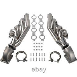 Turbo Exhaust Manifold&Headers For LS1 LS6 LSX GM V8+Elbows T3 T4 to 3.0 V Band