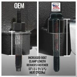 Upgraded Exhaust Manifold Kit for 2019-2024 Dodge Ram 1500 2500 3500 5.7L Hemi