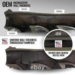 Upgraded HIGH FLOW Exhaust Manifold Kit for 11-22 Jeep Grand Cherokee 5.7L Hemi